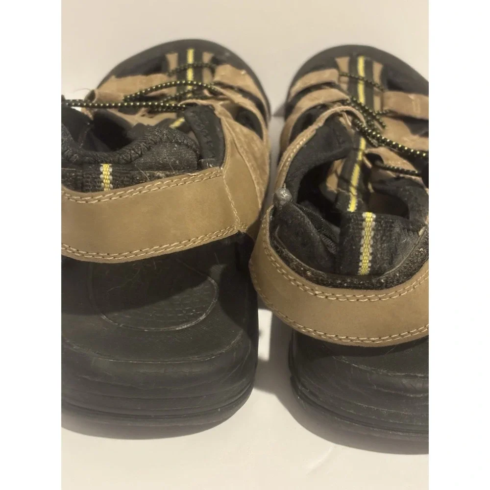 Fisherman Sandals Outdoor Shoes Mens 9 Sport Trail Water Brown Leather‎ Hiking